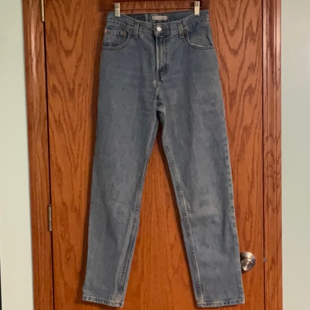 Levi’s 550 Light Wash Denim Jeans 100% Cotton Vintage 6M - Picture 1 of 6